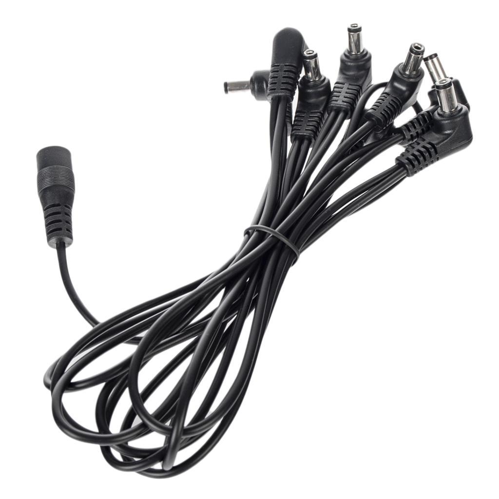 8 Way Daisy Chain Cord Guitar Effect Pedals Power Supply Splitter Cables