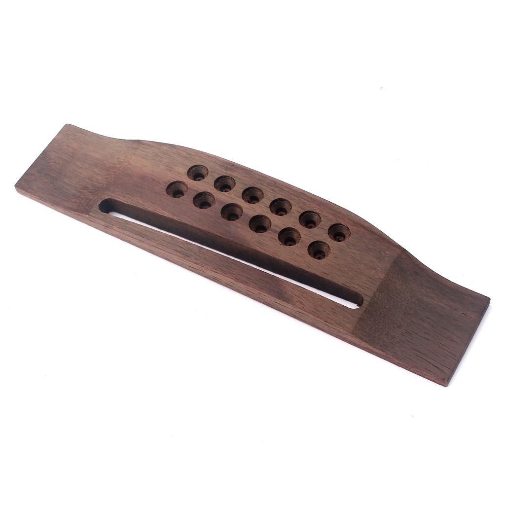 1 Piece DIY Rosewood Guitar Bridge for 12 Strings Acoustic Guitar Parts