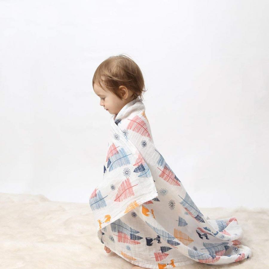 Khăn cuốn AOBERST Muslin swadle chất liệu cotton
