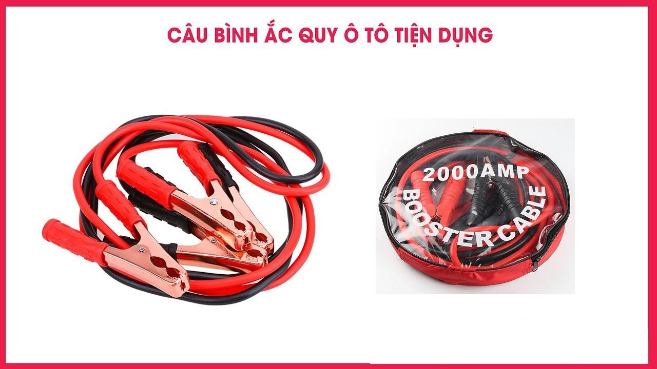 Dây câu kích bình ăc quy cho xe ô tô - dự phòng trong trường hợp ắc quy hỏng hoặc hết điện