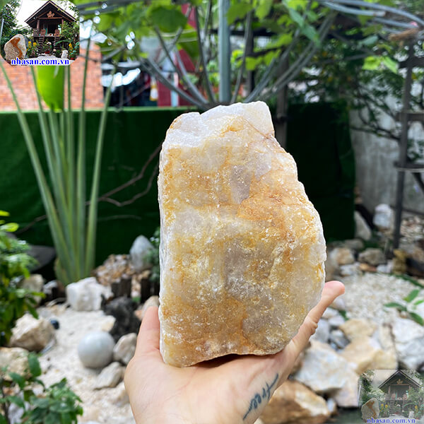Đá thạch anh hồng tự nhiên năng lượng và sức khỏe cho trang sức 2.56 Kg