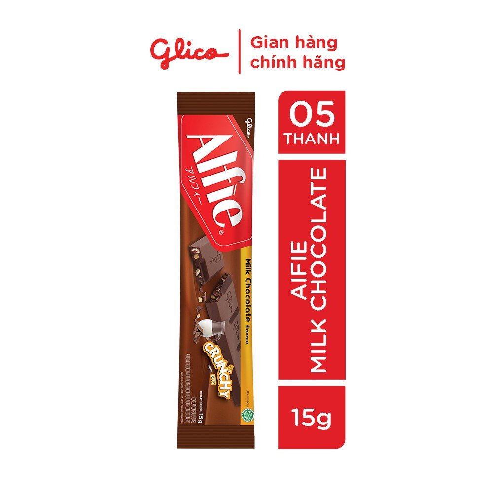 Socola dạng thanh Glico Alfie (Combo 5 thanh)