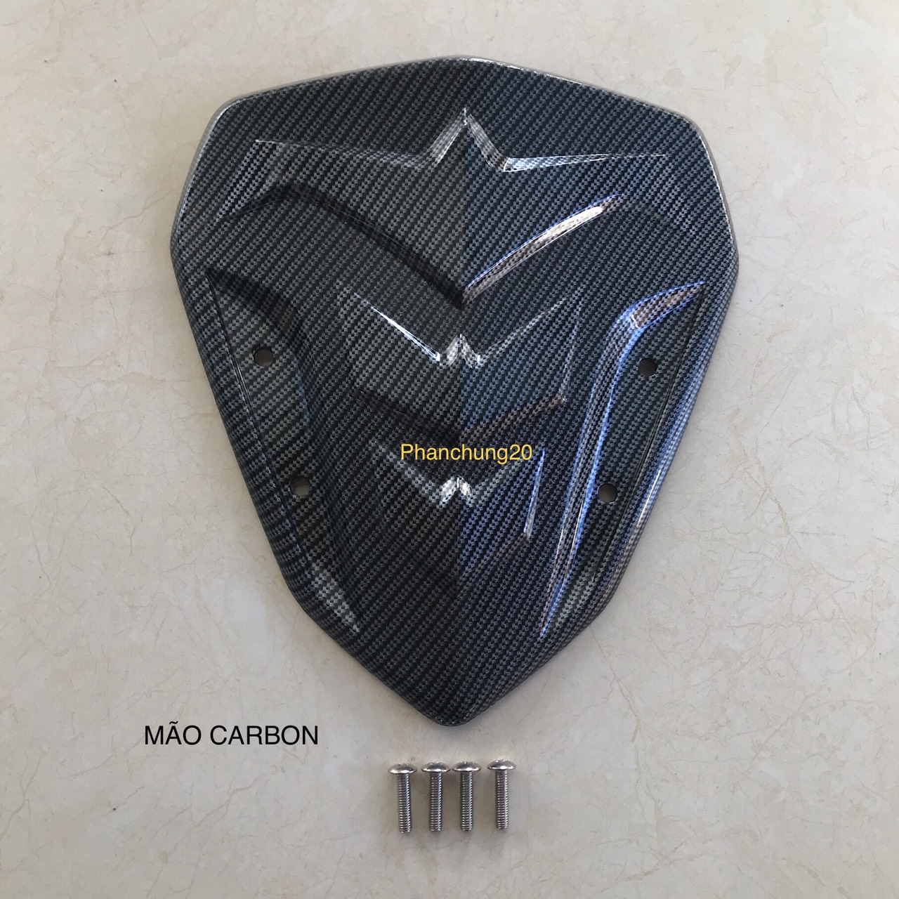 ỐP MÃO TRÊN DÙNG CHO ĐỜI XE NVX 2017 2018 2019 2020 - V1 CACBON