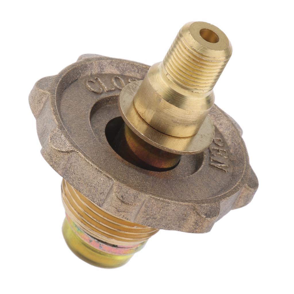 Metal Camping Gas  Tank Connection Adapter Coupler for 2 Stoves A