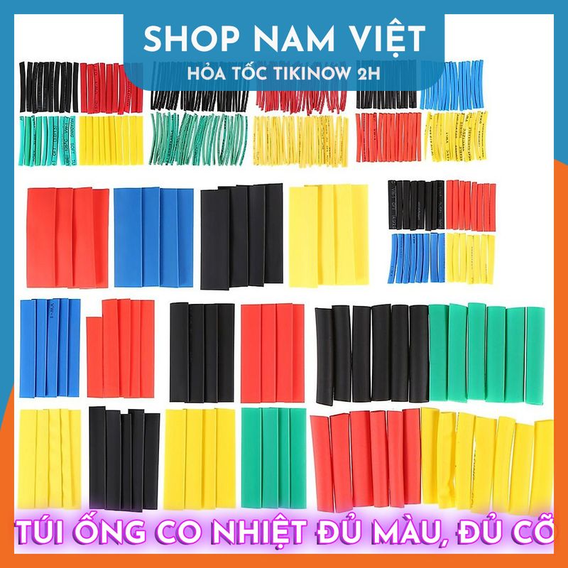 Túi Ống Co Nhiệt Đủ Màu Đủ Cỡ, Ống Gen Loại 164/328/530 Ống/Túi