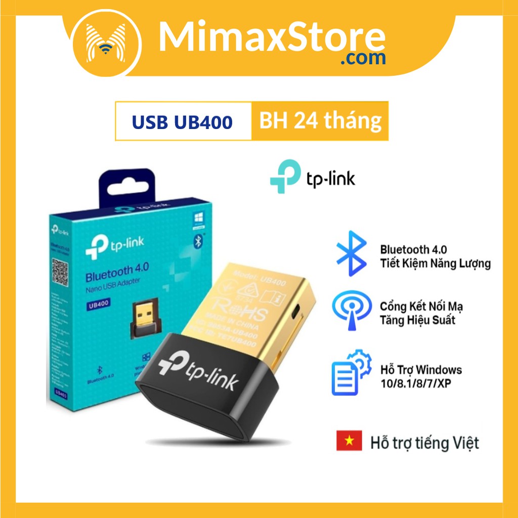 Bộ Chuyển Đổi USB Nano Bluetooth UB400 4.0 TP-Link | Hàng Chính Hãng