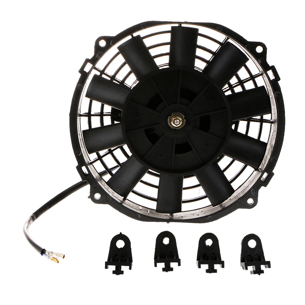 2x8'' Car Motorcycle Electric Radiator Cooling Fan Heat Dissipation 80W 12V