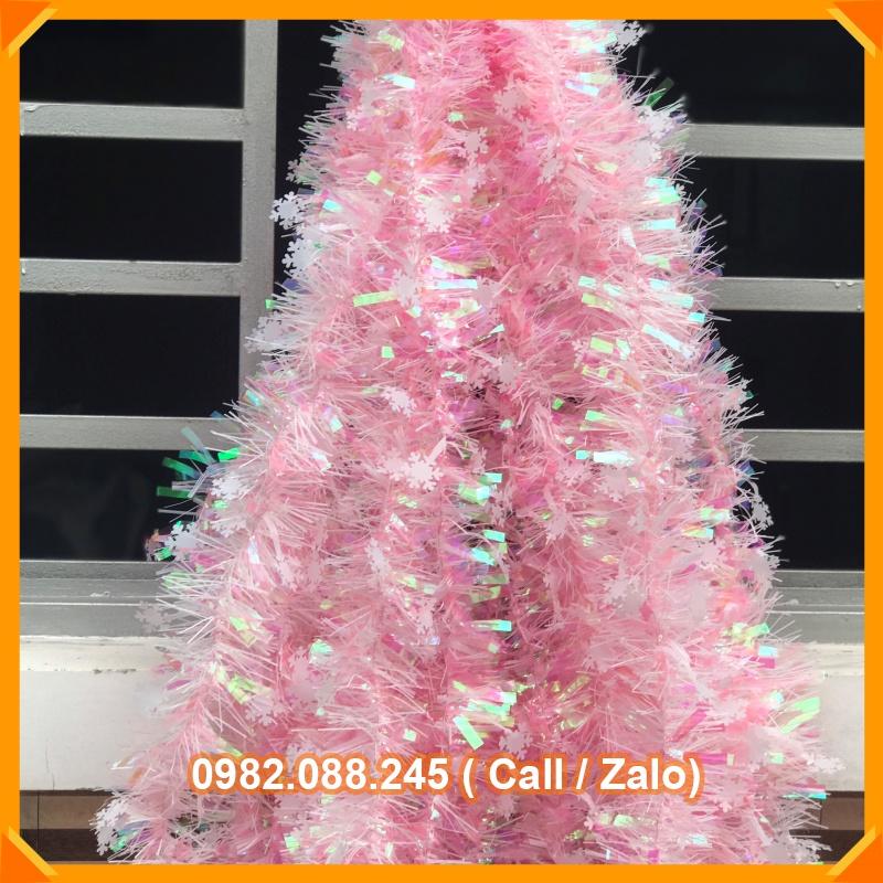 Dây kim tuyến nhiều màu 1,5m trang trí Noel, tết 2023, hàng dày, cao cấp