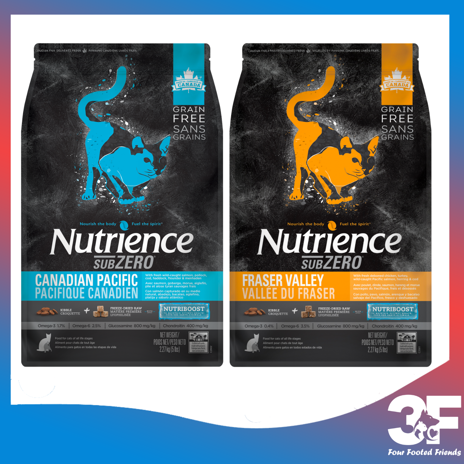 Thức Ăn Hạt Sấy Lạnh Thịt Tươi Cao Cấp Cho Mèo Nutrience Subzero Đến Từ Canada