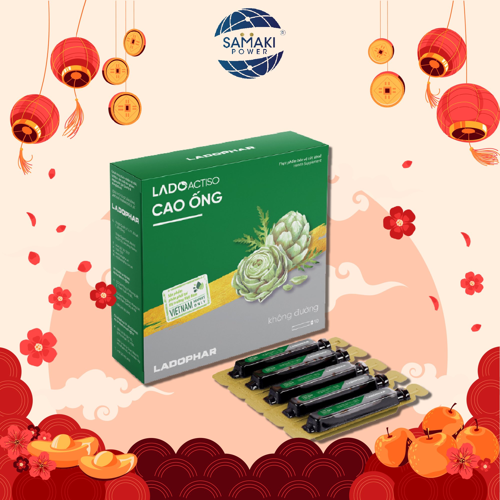 Cao Ống Actiso LADO - Hộp 10 ống x 10 ml