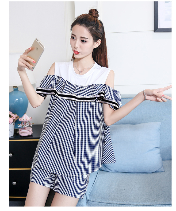SÉT BỘ BẦU MẶC NHÀ HỞ VAI CỰC XINH pjmb3129