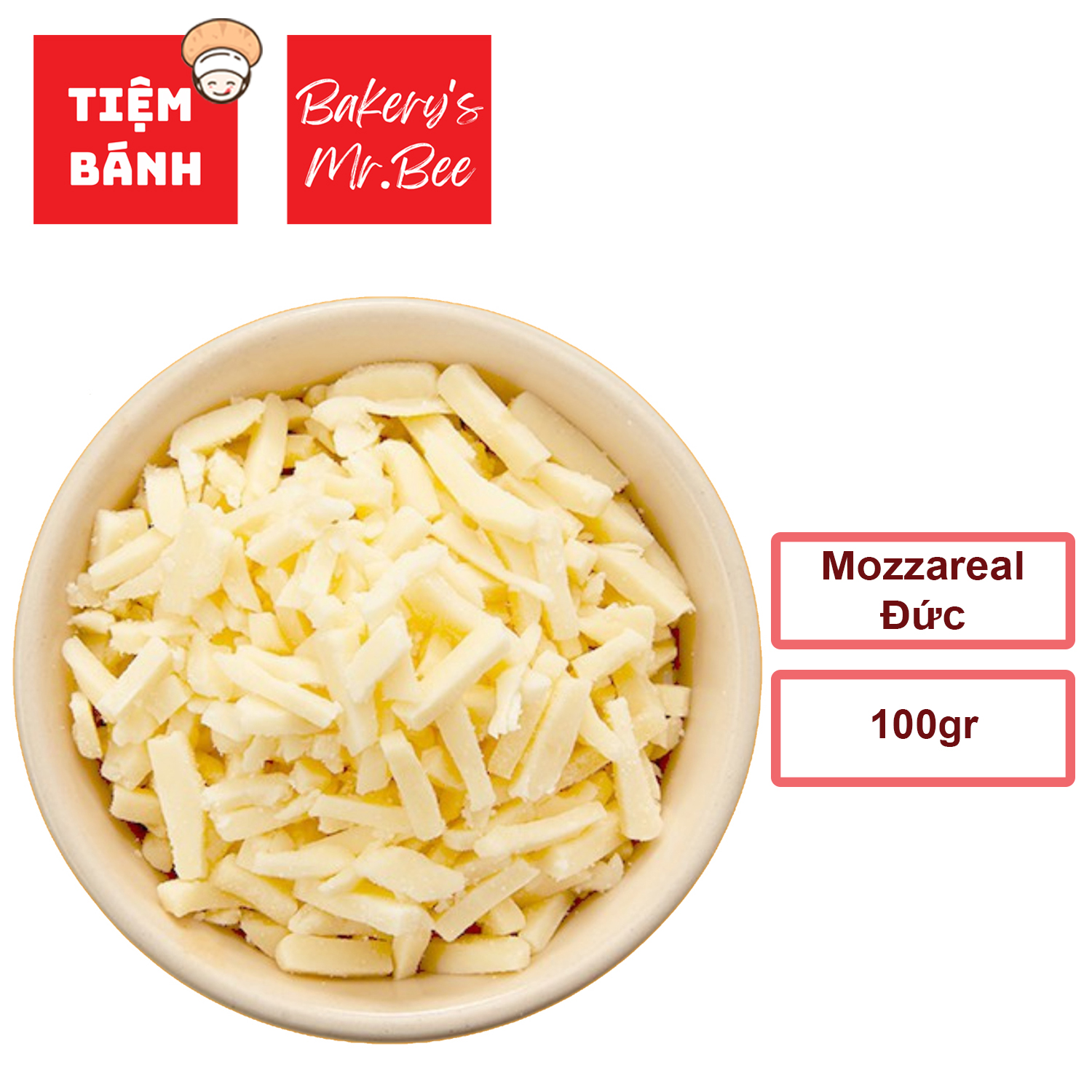 – Phô mai bào sợi Mozzareal 100g