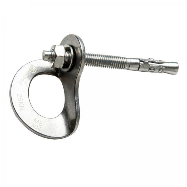 2x 25KN 304 Stainless Steel Anchor Hanger Climb Fastening Fixed Point Expansion Screw Piton Outdoor Tool for Safety Climbing
