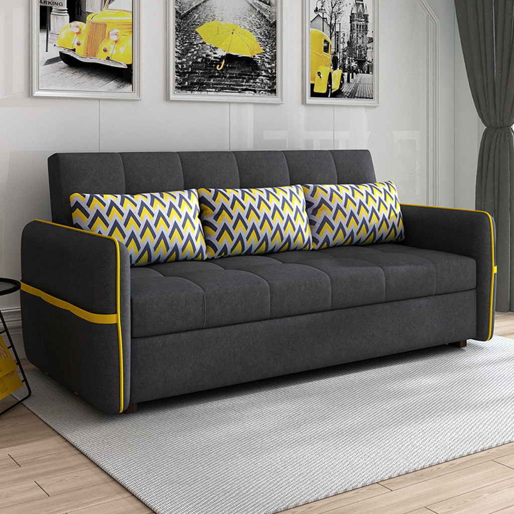 Ghế Sofa Giường Chữ L Đa Năng Cho Phòng Khách HGP,  Sofa Bed Kéo Ra Thành Giường Tiện Lợi Mã HGK-09