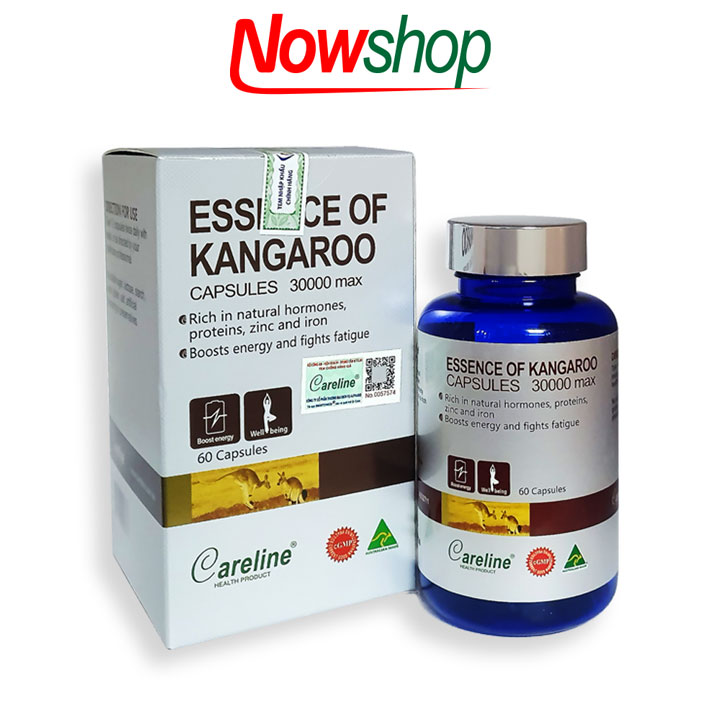 Viên uống tăng cường sinh lý nam Careline Essence Of Kangaroo 30000max giúp bổ thận tráng dương