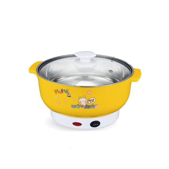 Nồi Lẩu Điện Mini 24cm Nika 1000W Inox - Bếp Lẩu Gia Đình 24cm Siêu Tốc Bảo Hành 1 Năm
