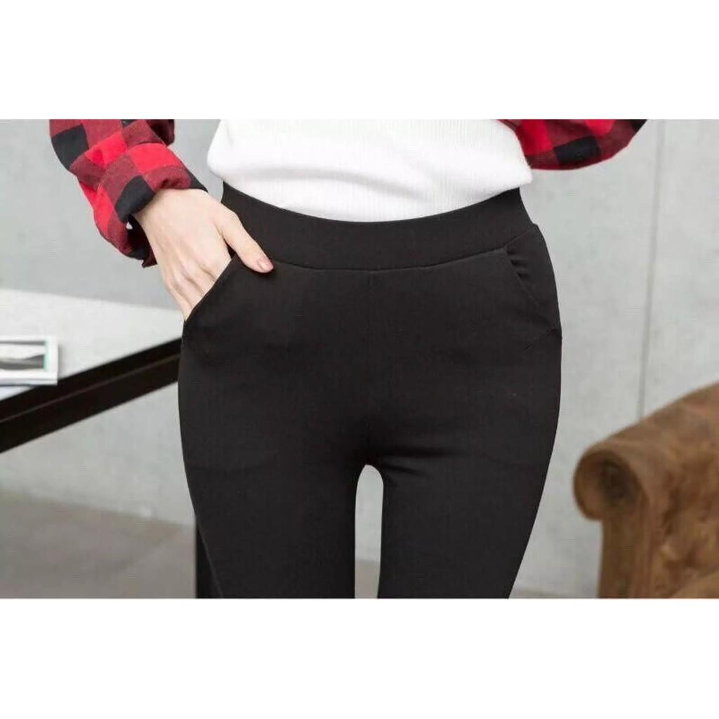 Quần legging nâng mông 2 túi trước vải mịn đẹp