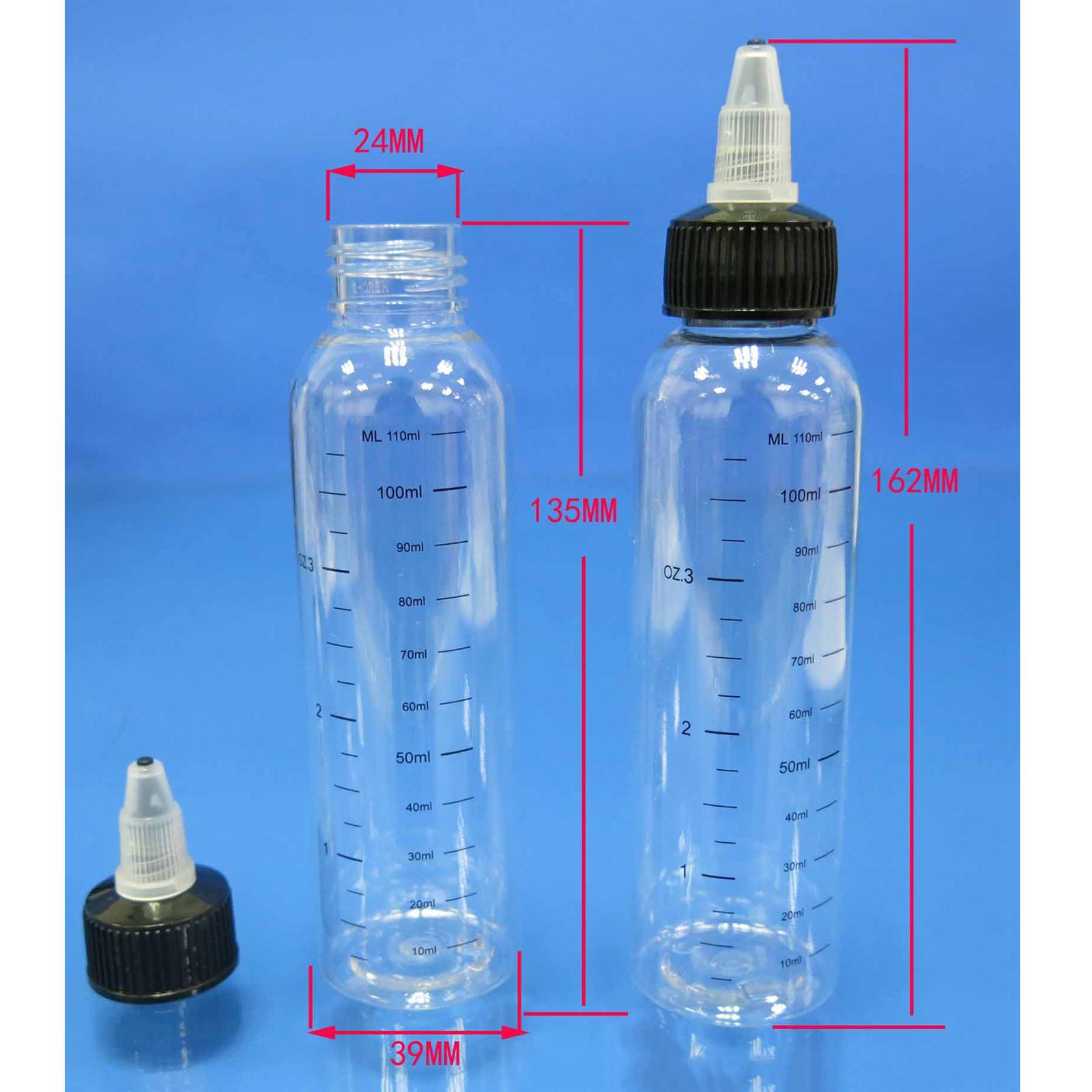 10pcs 120/250ml Tattoo Ink Bottle with Twist Hat + Scale