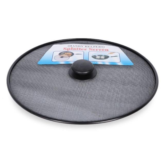 Nắp đậy chảo lưới không bắn 2 loại núm và tay cầm 28cm