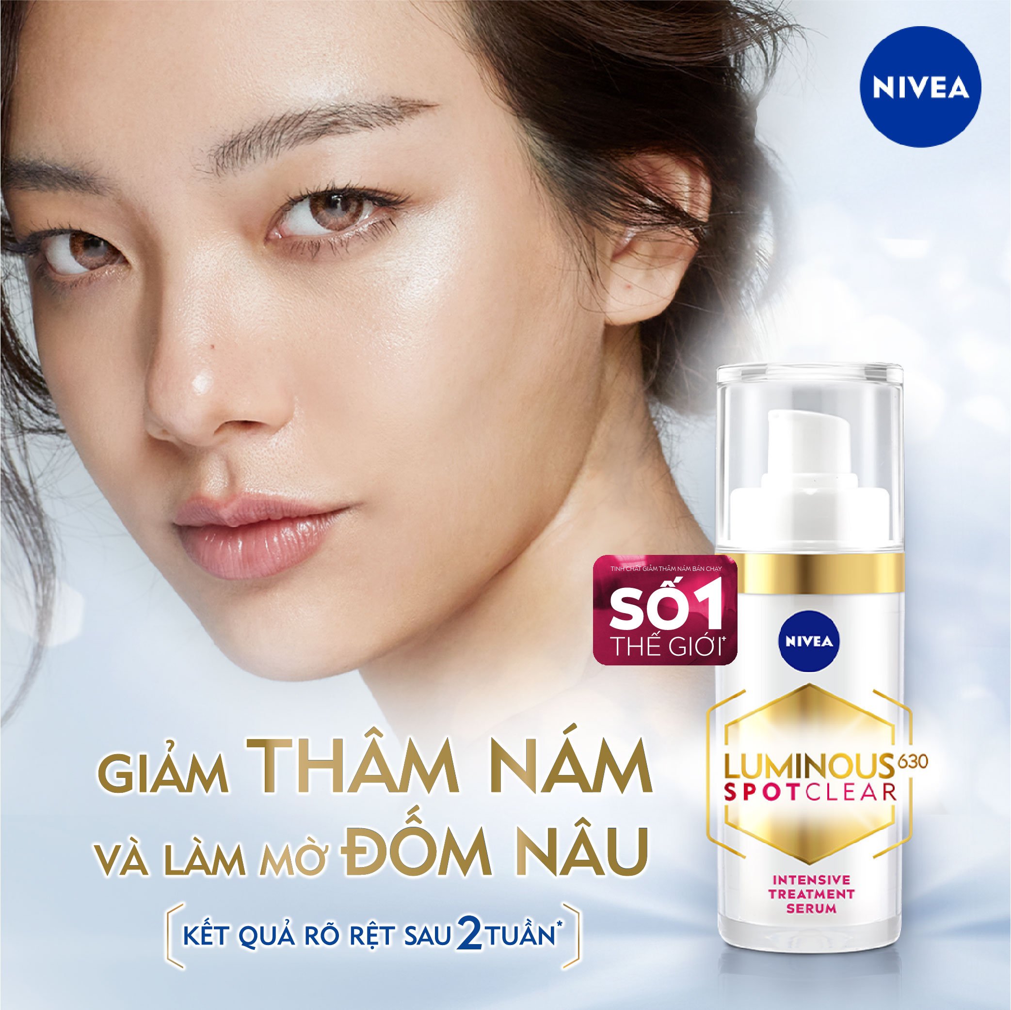 Bộ Sản Phẩm Dưỡng Da Chuyên Sâu NIVEA Luminous630 Làm Mờ Đốm Nâu| Ngừa Thâm Nám | Sáng Da | Chống Nắng (30 ml &amp; 40 ml)