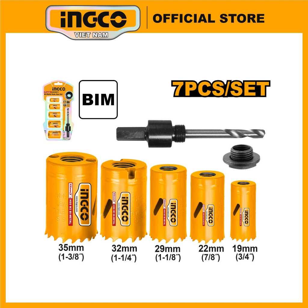 INGCO AKH0071 Bộ 7 chi tiết khoét gỗ lổ tròn