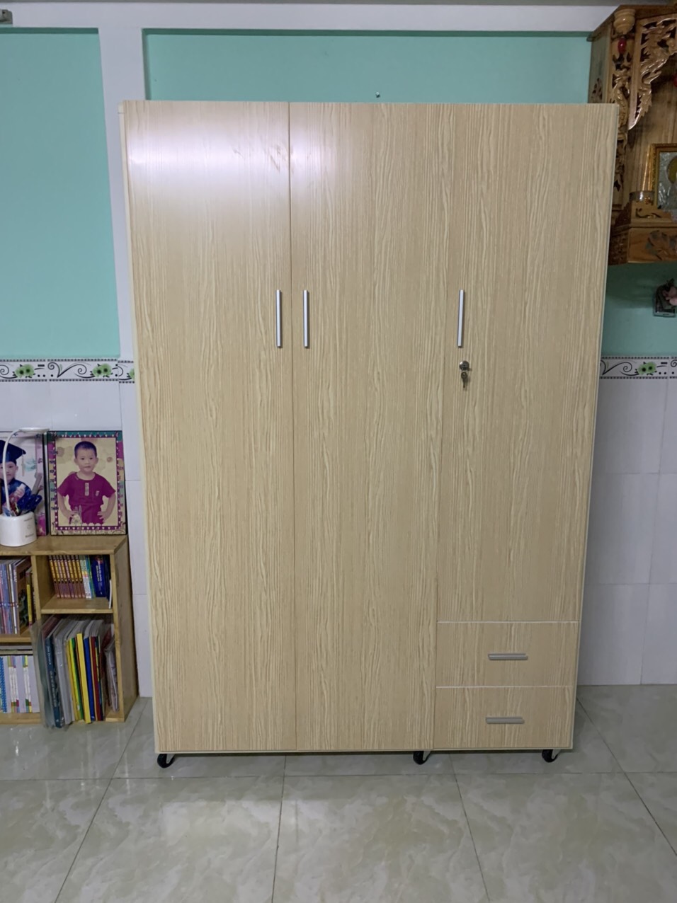 Tủ áo 3 cánh Wardrobe Reality (1m2 x 1m8 x 48 cm)