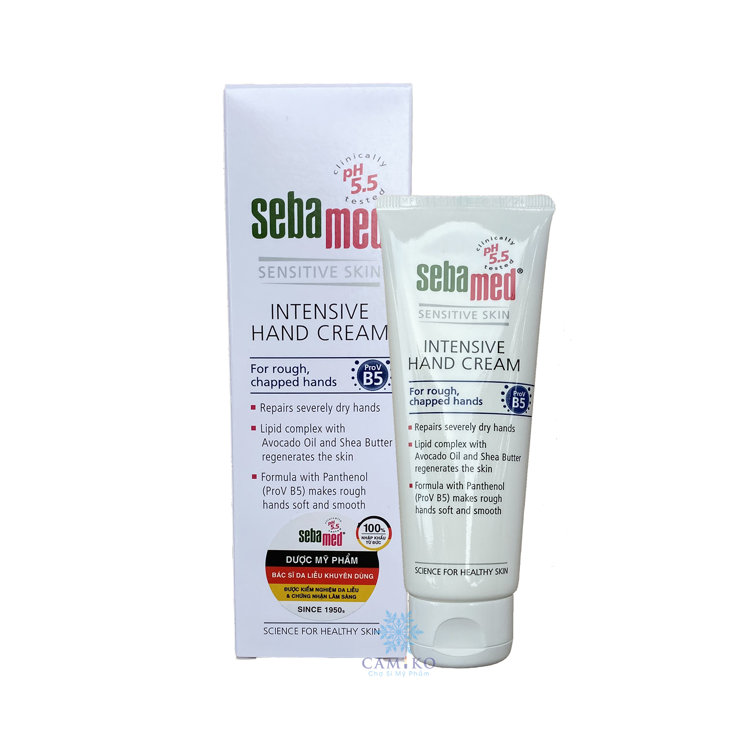 Kem Dưỡng Da Tay Dưỡng Ẩm, Phục Hồi Chuyên Sâu Sebamed Ph5.5 Intensive Hand Cream 75Ml