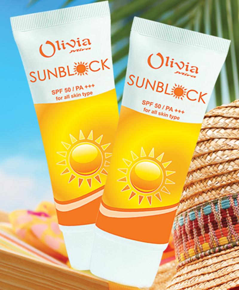 Kem chống nắng Olivia Mira Sun Cream Hàn Quốc 60ml tặng kèm móc khoá