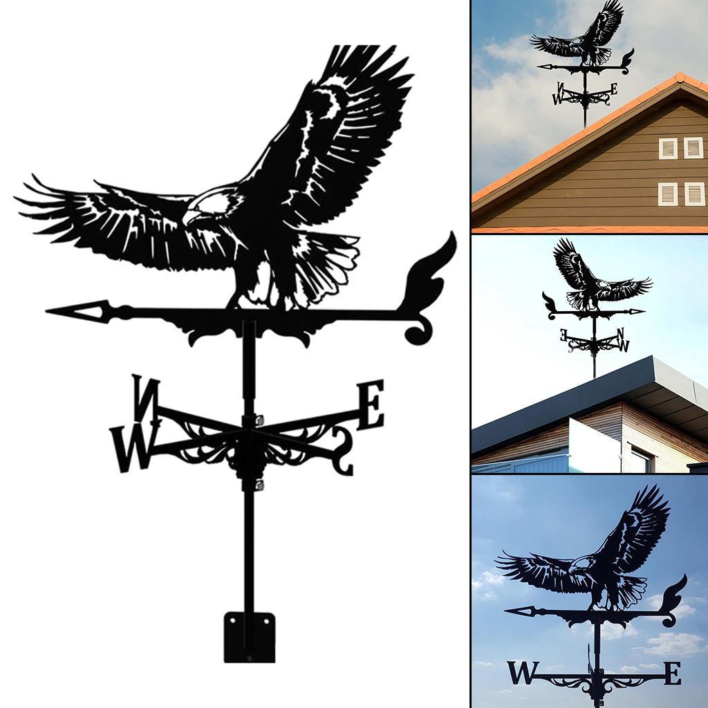 Weathervane Roof Mount Wind Direction Indicator Yard Stake Decorations