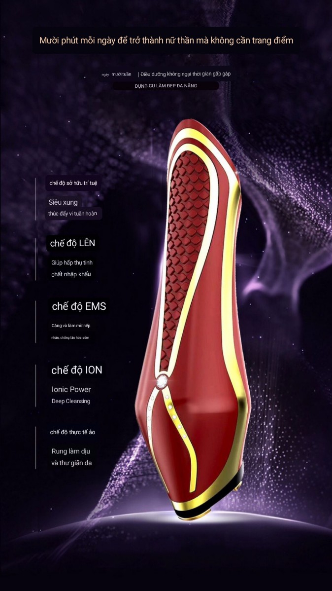 Dụng Cụ Chăm Sóc Da chuyên Nghiệp Bằng Tần Số, Trẻ Hoá Da…Chăm Sóc Toàn Bộ Cơ Thể