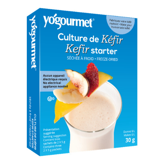 Men Làm Sữa Chua Kefir 30gr Yogourmet Kefir Starter (Freeze-Dried) (Mẫu mới)