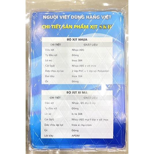 Bộ vòi xịt vệ sinh nhựa SKB cao cấp - dây xịt - vòi xịt