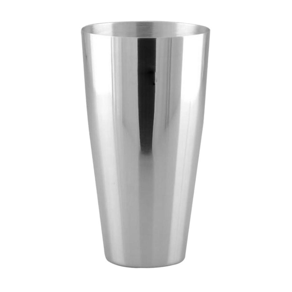Stainless Steel Silver Bar Shaker Mixer Drinks Mixing Tin Boston Shaker
