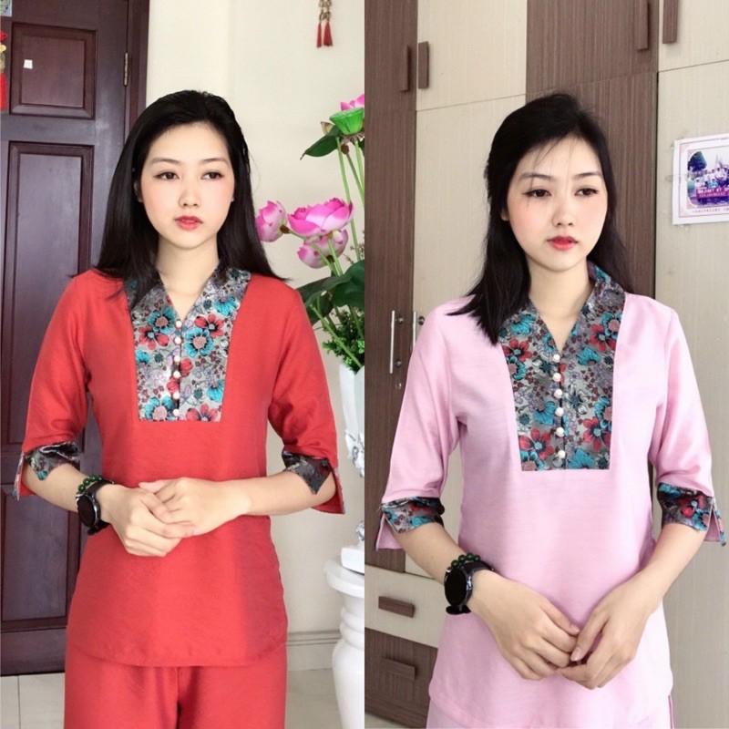 Đồ Lam Đi Chùa # Bà Lai Phối # Đồ Bộ Nữ # Quần Áo Nữ