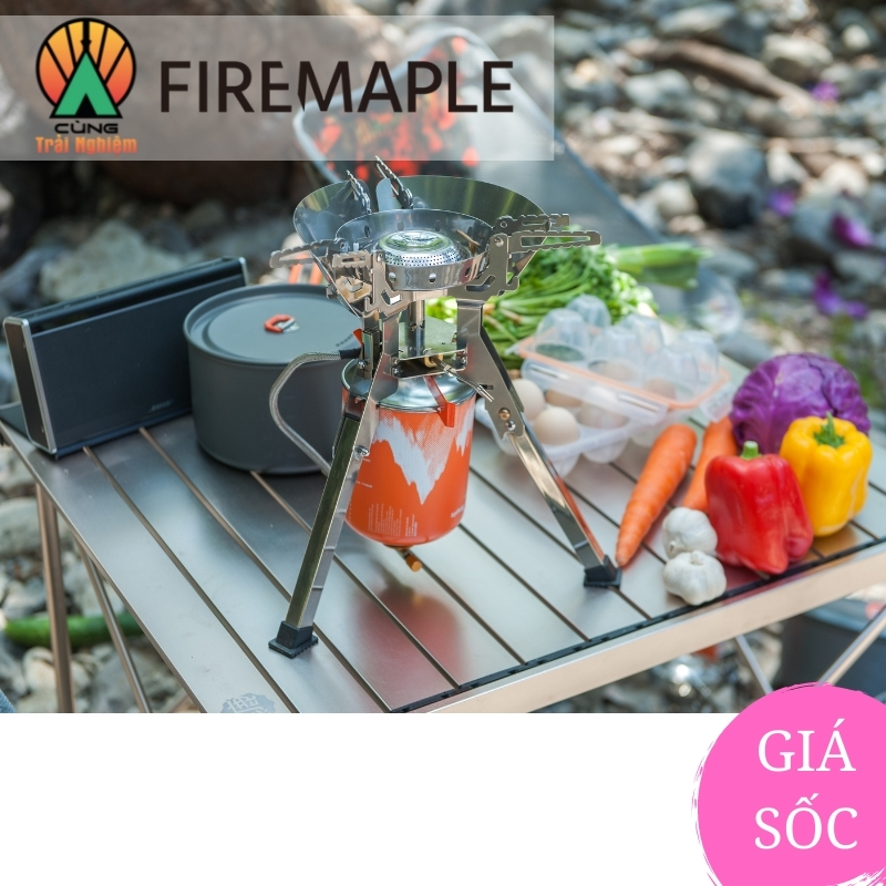 Bếp Gas Dã Ngoại Di Động Cắm Trại Ngoài trời, Bếp Inox Chuyên Dụng Fire Maple FMS-108