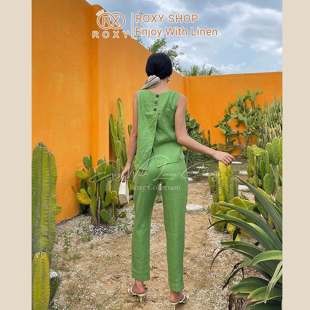 Quần Linen Baggy Cao Cấp Form Vừa