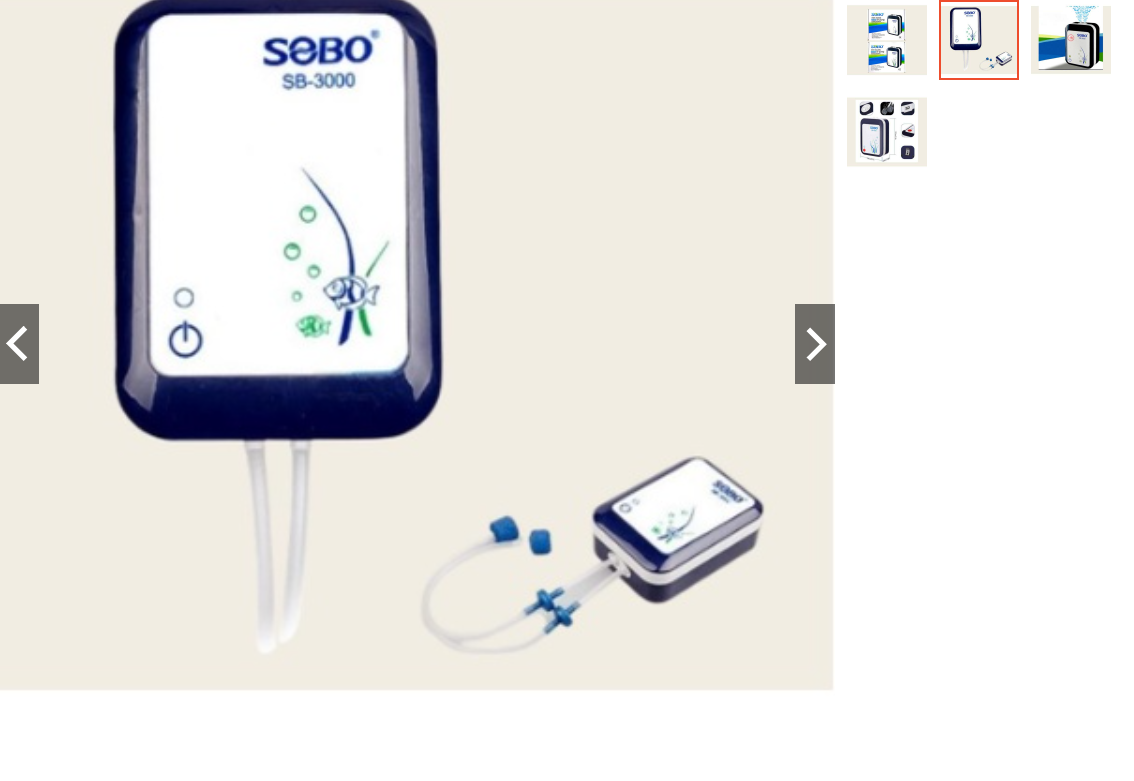 Máy sủi tích điện Sobo SB-3000, Sobo SB-4000 kèm dây sủi + quả sủi, máy sủi cho hồ cá cảnh