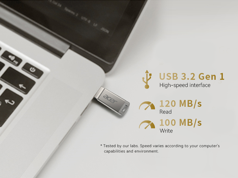 USB 3.2 Gen 1 Acer UM310 SuperSpeed dung lượng 256GB I 512GB I 1TB Bảo hành 5 năm Hàng chính hãng