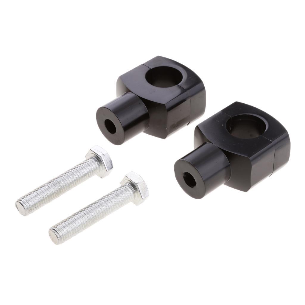 CNC 25mm 1 Inch Motorcycle Handlebar Bar Risers & Bolts for Cruiser Chopper
