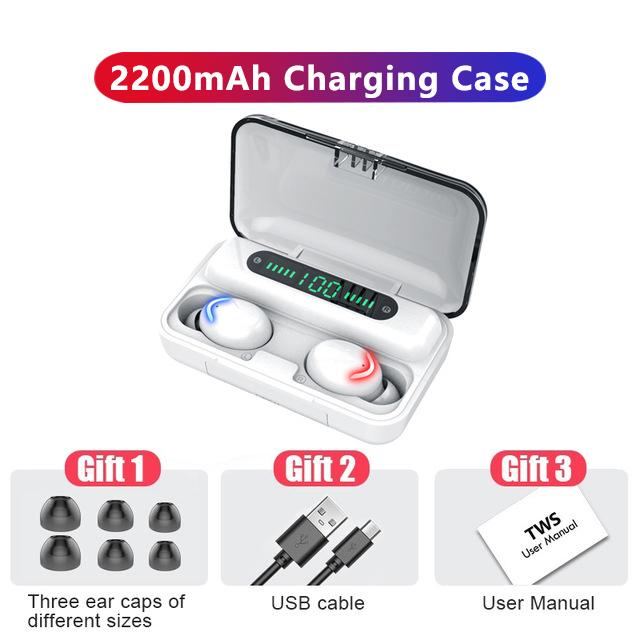 V5.1 F9 Tws Tai Nghe Không Dây Bluetooth Tai Nghe Nhét Tai Thể Thao Chống Thấm Nước Tai Nghe HiFI Stereo Arbuds Cho iPhone Xiaomi Android Pnhone