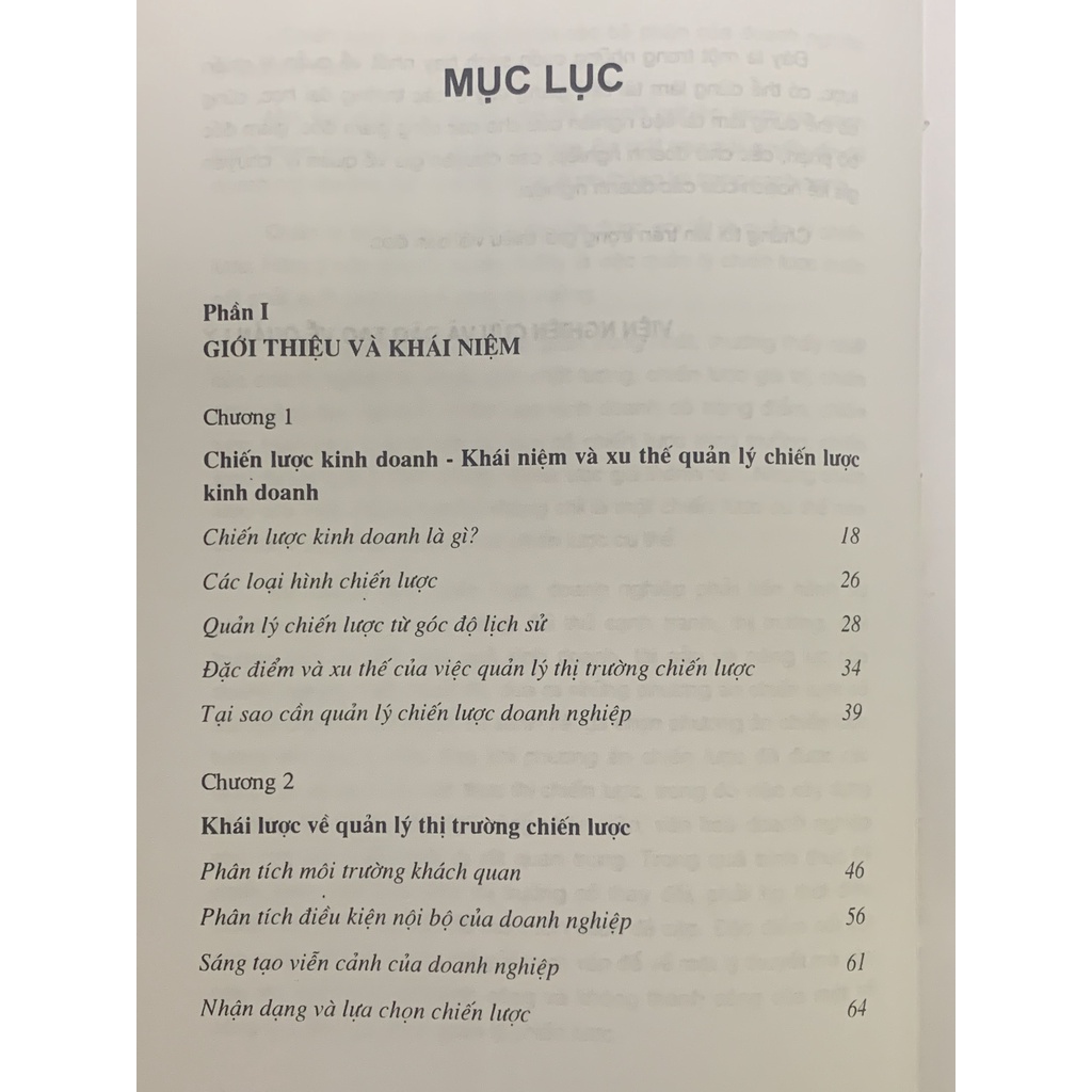 Quản Lý Thị Trường Chiến Lược