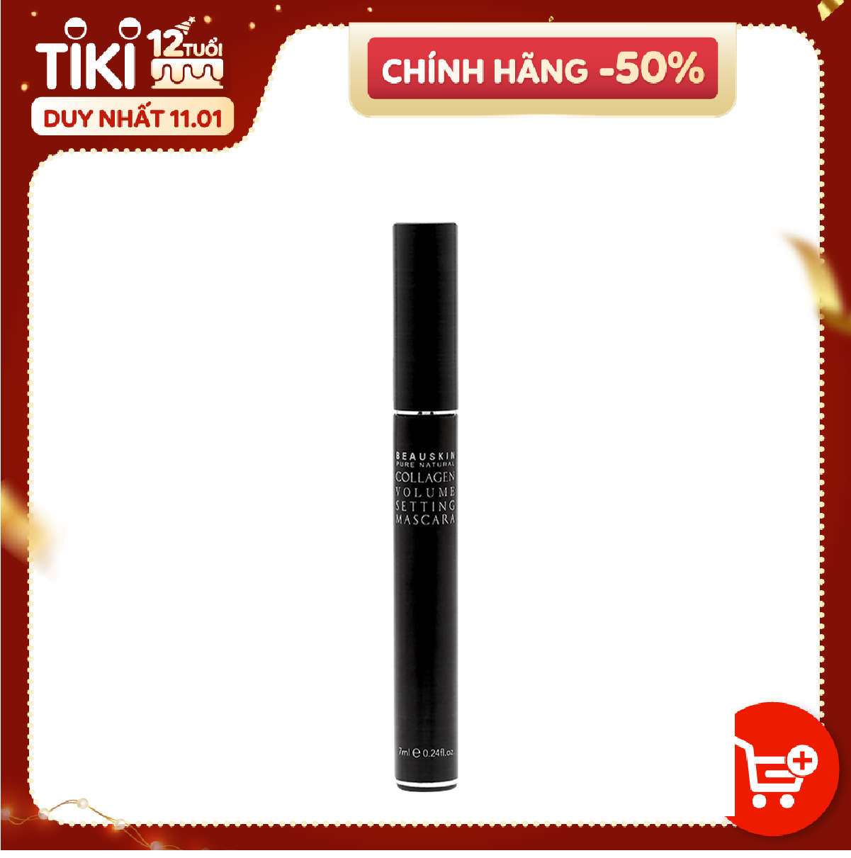 Chuốt Mi BEAUSKIN Rosedew Volume Collagen Mascara Không Lem Trôi, Dài Dày Cong Mi 7ml - BMMS0200210