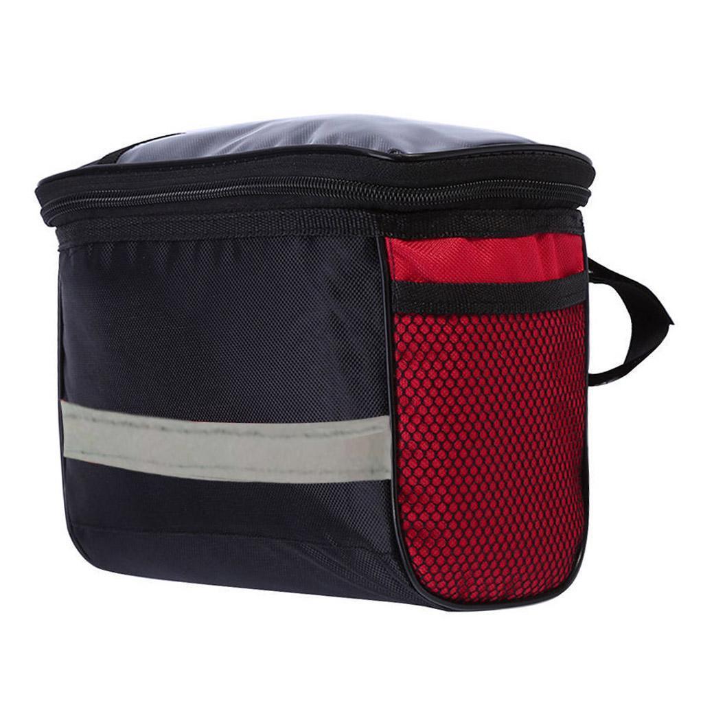 2x Bike Handlebar Bag Front Storage Bag Outdoor Cycling Pouch Waterproof