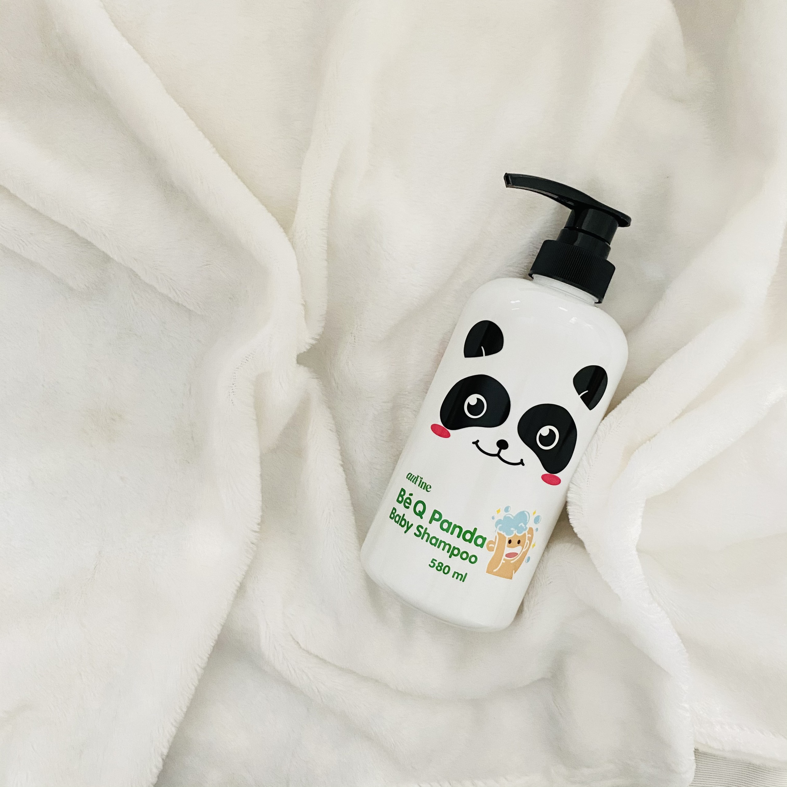 AuFine Dầu gội trẻ em Bé Q Panda 580ml + Sữa tắm trẻ em Bé Q Duck 600ml