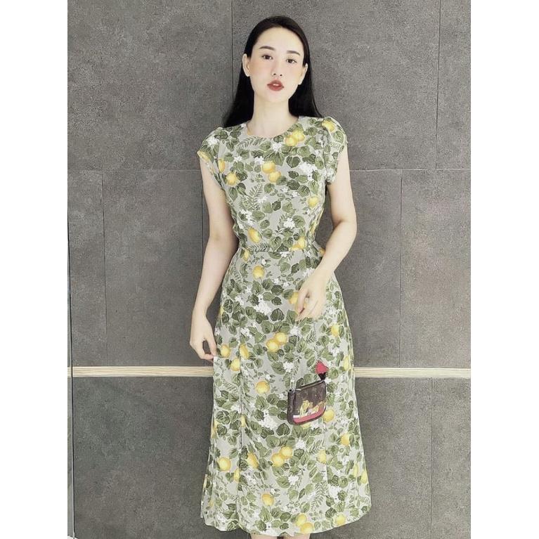 Đầm quả cam Julie hở lưng Váy đi biển xinh xắn
