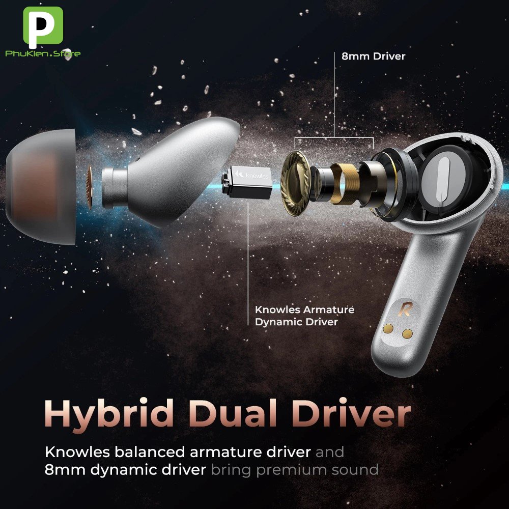 Tai Nghe True wireless Soundpeats H2 ️ Dual Hybrid Driver ️ Knowles balanced armature ️ Game Mode ️ QCC3040 - Hàng Nhập Khẩu