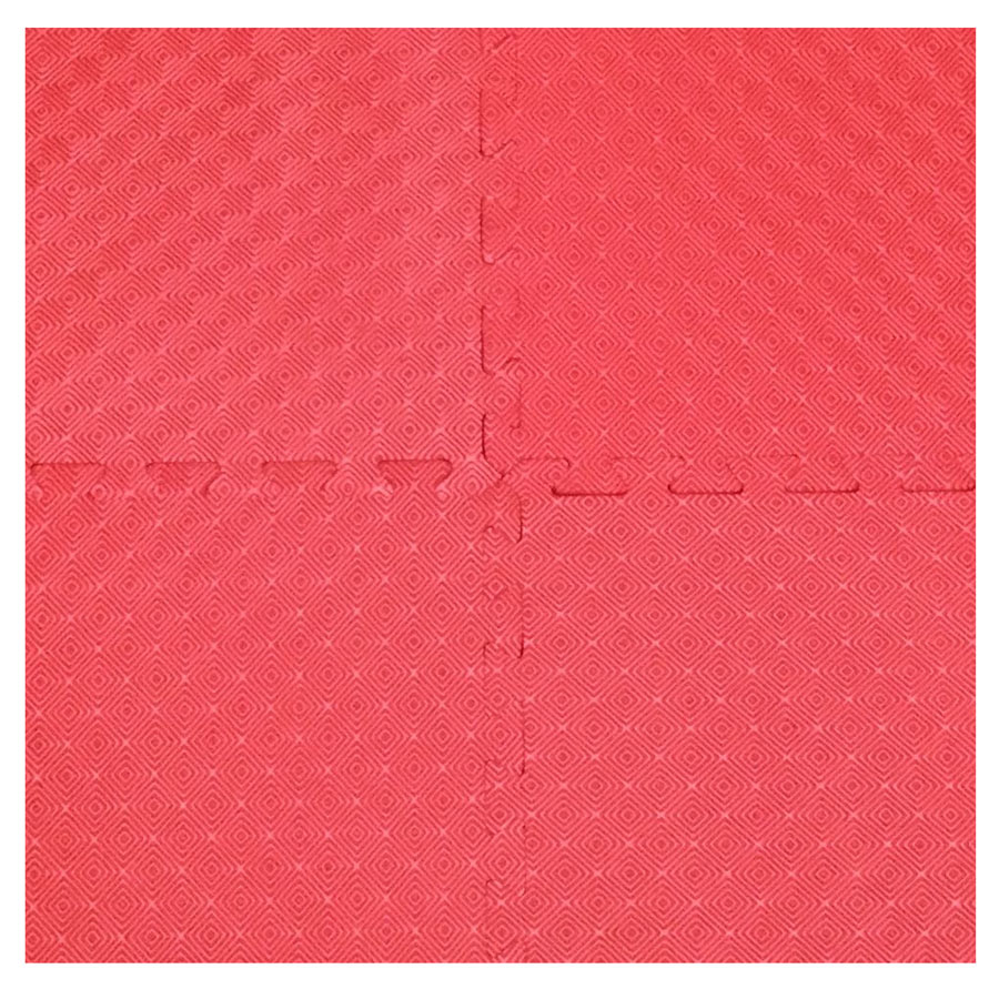 Bộ 4 tấm Thảm xốp trải sàn cho bé ECOBABY, thảm xốp eva đạt tiệu chuẩn Mỹ và Châu Âu - kích thước 1 tấm 60x60cm, độ dày 1cm - màu đỏ
