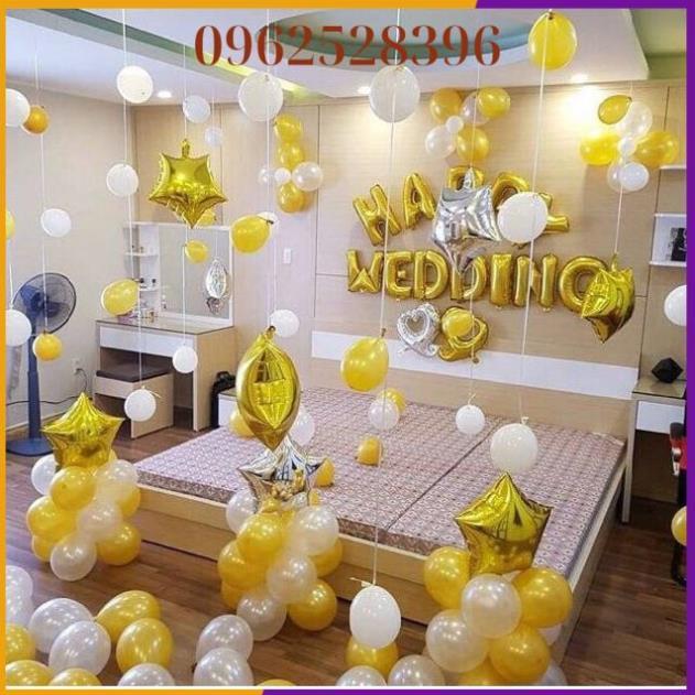 Trang Trí Phòng Cưới Vàng Bạc