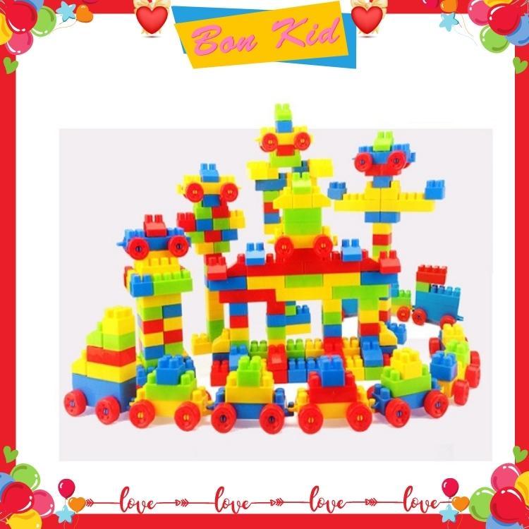 Đồ chơi lắp ghép xếp hình 130 chi tiết loại to cho bé phát triển trí tuệ