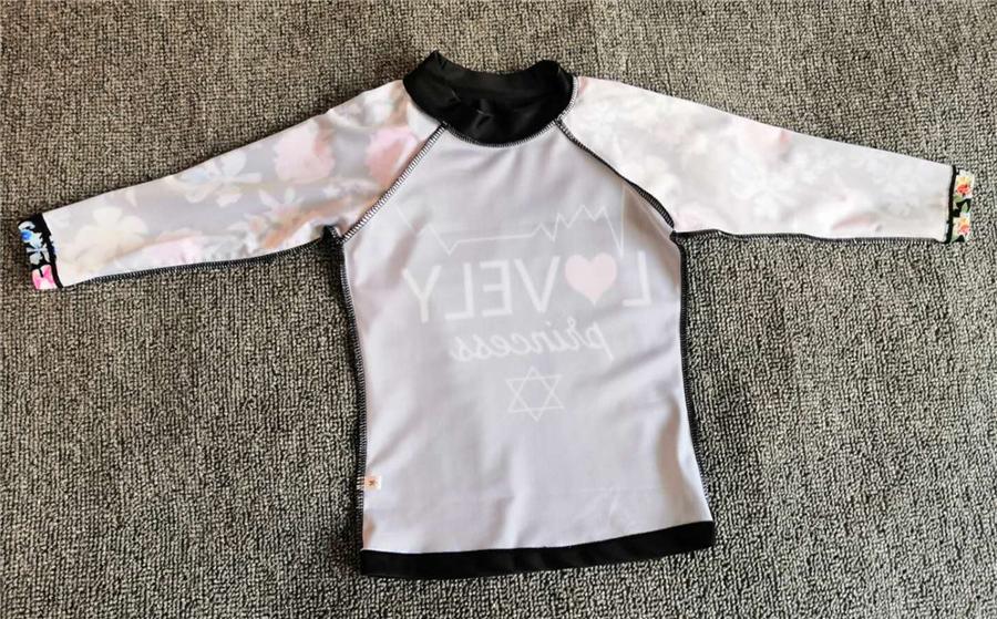 Cô Gái Hai Miếng Phù Hợp Đi Biển 3-10 Năm Trẻ Em Áo Dài Tay 2021 Kid Dễ Thương In Chữ Đồ Bơi Cho Bé áo Tắm